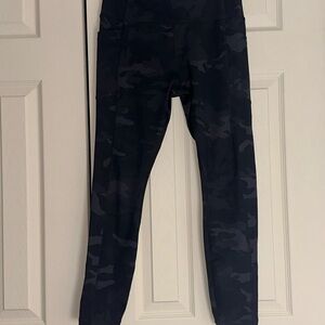Avia Navy and Black Camo High-Waist Leggings